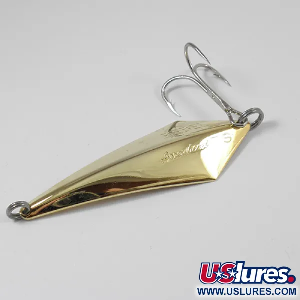 Vintage   Rebel ArrowHead, 3/5oz Gold fishing spoon #2209