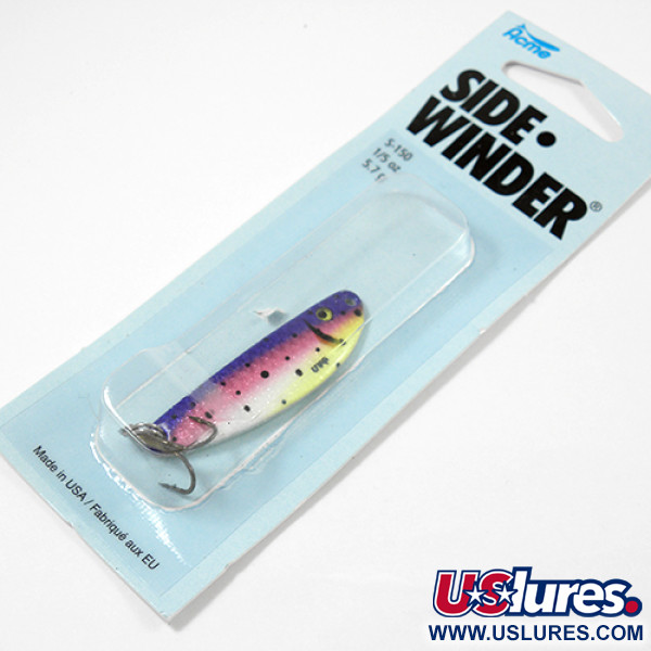  Acme Side-winder, 3/16oz Rainbow Trout fishing spoon #2221