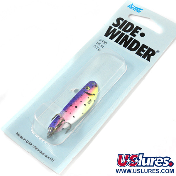  Acme Side-winder, 3/16oz Rainbow Trout fishing spoon #2221