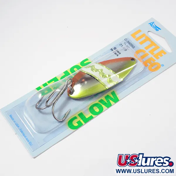  Acme Little Cleo Glow, 3/4oz  fishing spoon #2223