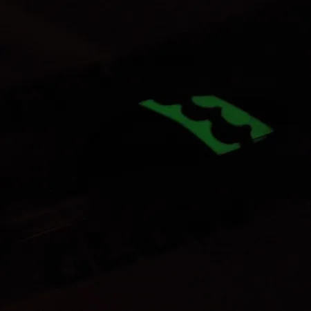 Acme Little Cleo, 1/3oz Nickel / Green / Glow in Dark and UV Light fishing spoon #2224