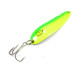 Vintage  Eppinger Dardevle Cop-E-Cat 7400, 1/2oz Yellow / Green / Nickel fishing spoon #2244