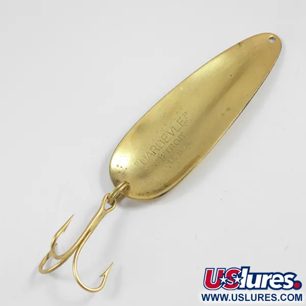 Vintage  Eppinger Dardevle, 1oz Gold (Gold Plated) fishing spoon #2255