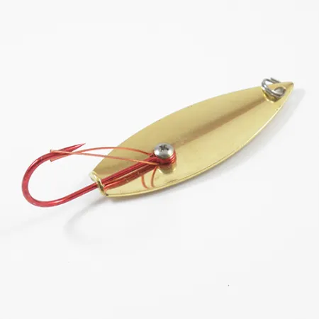 Vintage Captain Mikes Aqua Dream Weedless Aqua Dream, 2/5oz Gold / Green Scale fishing spoon #2276