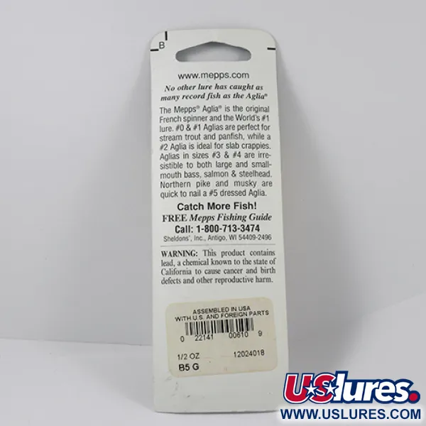   Mepps Aglia 5, 1/2oz Gold spinning lure #2278