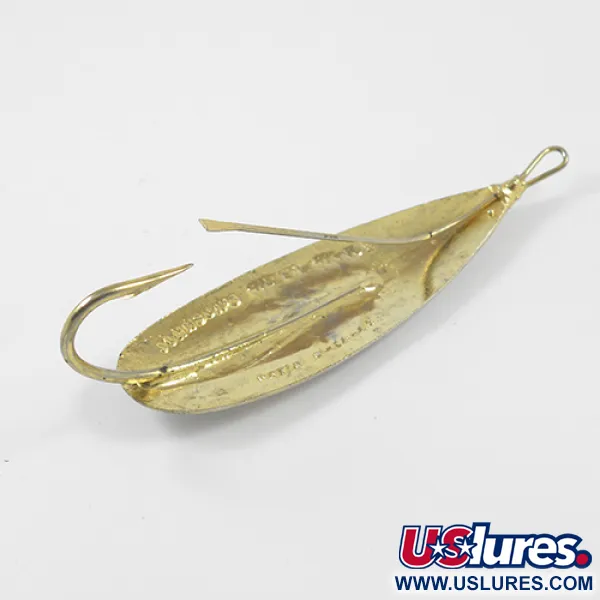 Vintage   Weedless Johnson Silver Minnow, 3/4oz Silver / Gold fishing spoon #2283