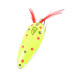 Vintage  Eppinger Weedless Dardevle Dardevlet , 3/4oz Fluorescent Yellow / Red / Nickel fishing spoon #2285