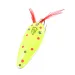 Vintage  Eppinger Weedless Dardevle Dardevlet , 3/4oz Fluorescent Yellow / Red / Nickel fishing spoon #2285