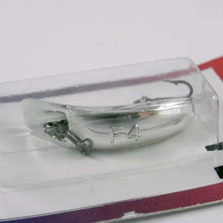 Yakima Bait FlatFish F4, Silver fishing lure #2288
