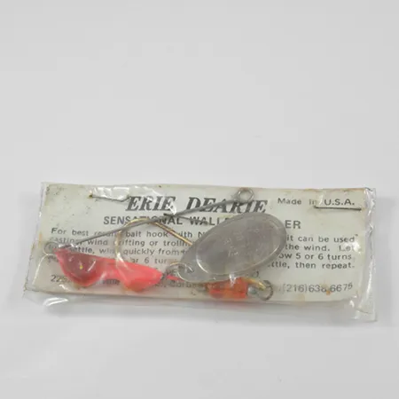 Erie Dearie Walleye Killer, 1/2oz Nickel / Red spinning lure #2289