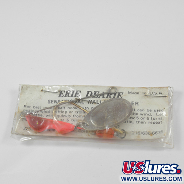   Erie Dearie Walleye Killer, 1/2oz Nickel / Red spinning lure #2289
