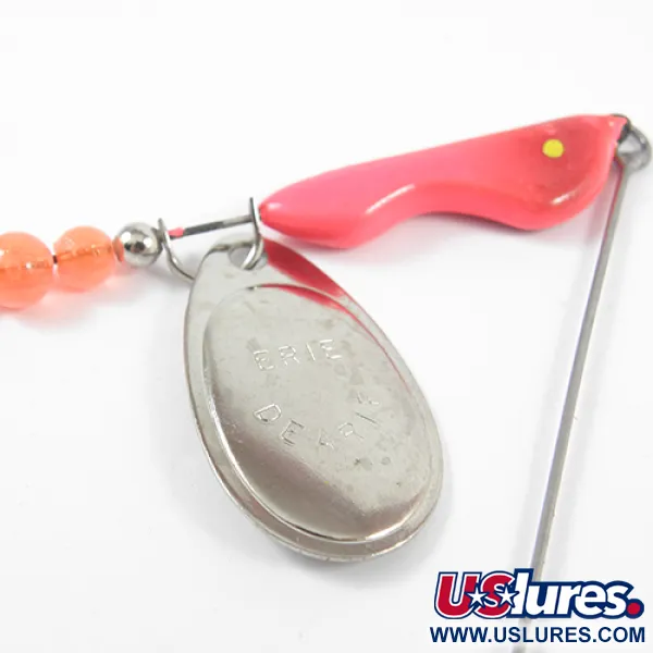 Erie Dearie Walleye Killer, 2/5oz Nickel / Red spinning lure #2291