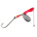   Erie Dearie Walleye Killer, 2/5oz Nickel / Red spinning lure #2291