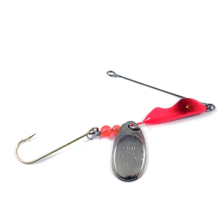 Erie Dearie Walleye Killer, 2/5oz Nickel / Red spinning lure #2932