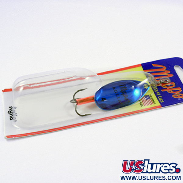   Mepps Aglia 4, 1/3oz Platinum Blue spinning lure #2298