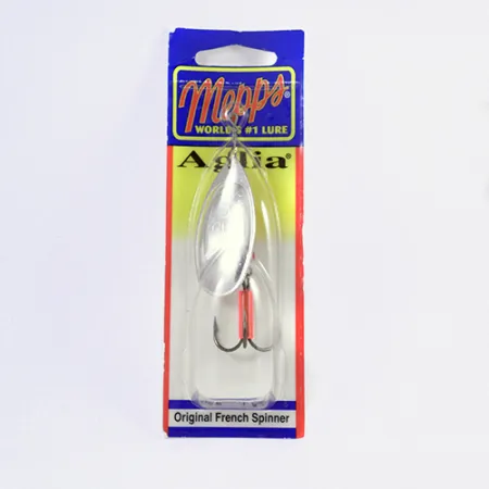 Mepps Aglia 5, 1/2oz Silver spinning lure #2299