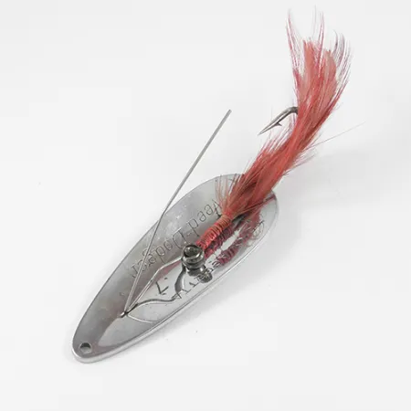 Vintage Tony Accetta Veed-Dodger, 2/3oz Nickel fishing spoon #2326