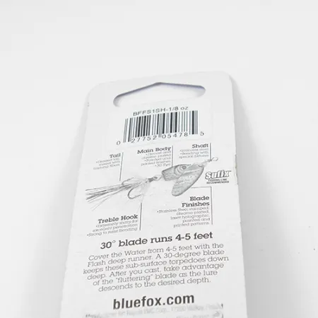 Blue Fox Flash Deep Runner, 1/8oz Rainbow spinning lure #2337
