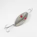 Vintage  Eppinger  Red Eye Wiggler , 1oz Nickel / Red Eyes fishing spoon #2341