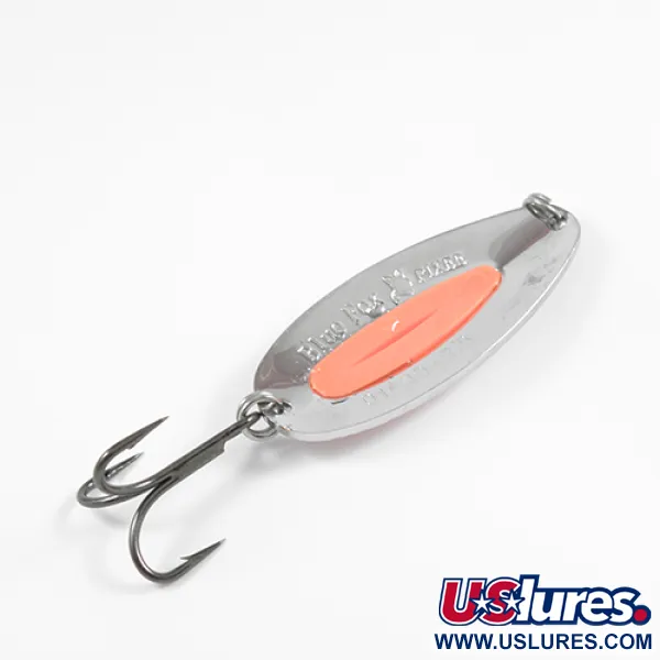  Blue Fox Pixee UV, 3/4oz Nickel / Glow UV Glow in UV light, Fluorescent fishing spoon #2351