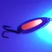   Blue Fox Pixee UV, 3/4oz Nickel / Glow UV Glow in UV light, Fluorescent fishing spoon #2351