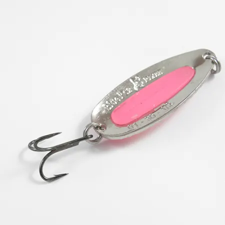 Blue Fox Pixee UV , 1/2oz Nickel / Glow UV Glow in UV light, Fluorescent fishing spoon #2352