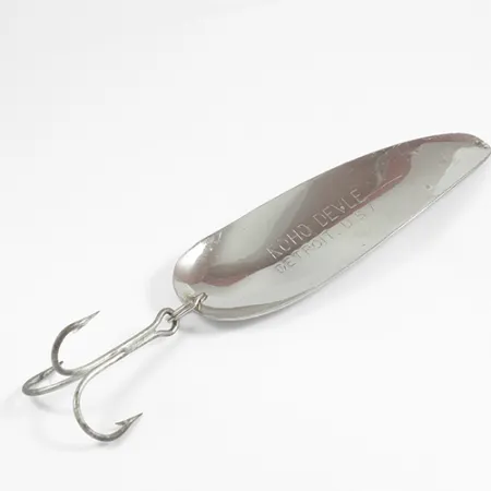 Vintage Eppinger Dardevle KOHO DEVLE, 1 1/3oz Nickel fishing spoon #2358