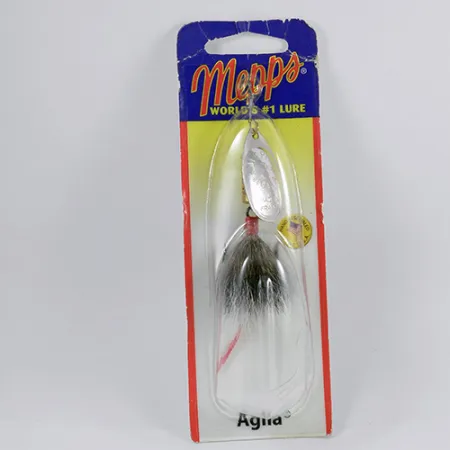 Mepps Aglia 3 dressed squirrel tail, 1/4oz Silver spinning lure #2366