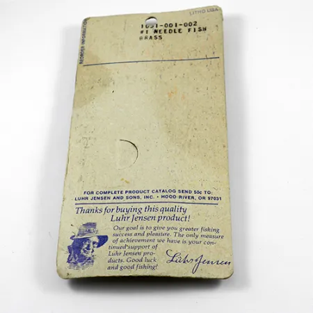 Luhr Jensen Needlefish 1, 1/16oz Gold fishing spoon #2367