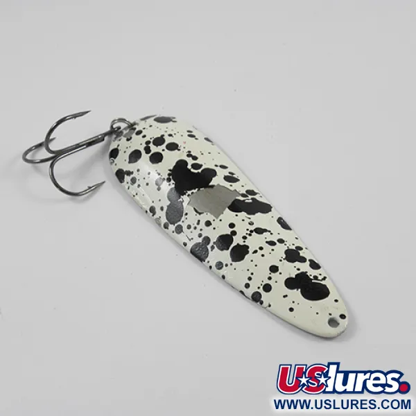 Vintage  Eppinger Dardevle, 1oz Dalmatian / Nickel fishing spoon #2370