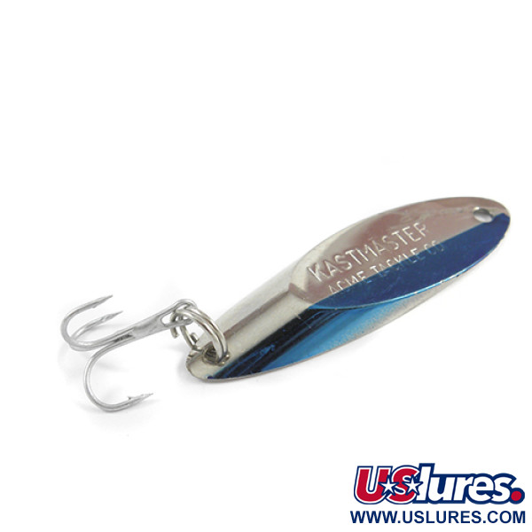 Vintage  Acme Kastmaster , 3/8oz Nickel / Blue fishing spoon #2387