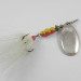 Vintage   Mepps Aglia 4 dressed (bucktail), 1/3oz Nickel spinning lure #2394