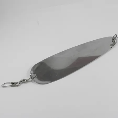 Vintage Shasta Tackle Sling Blade Dodger Glow, 3/4oz Nickel / Glow in Dark spinning lure #2401