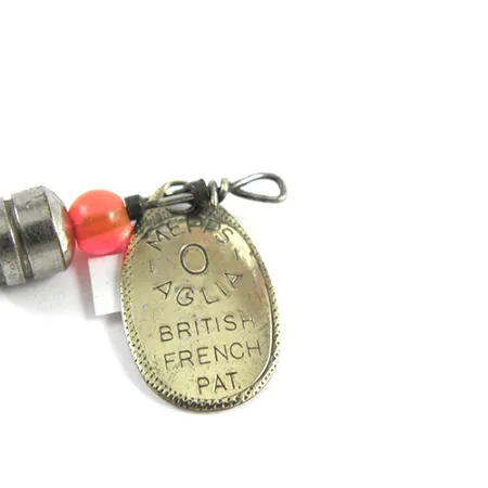 Vintage Mepps Aglia 0, 3/32oz Brass spinning lure #2404