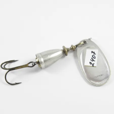 Vintage Blue Fox Super Vibrax 3, 1/4oz Silver spinning lure #2407
