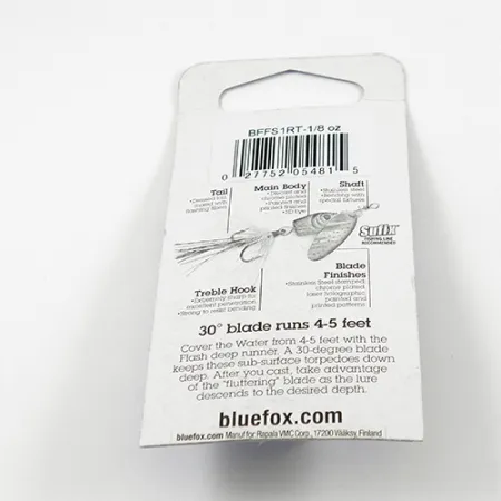 Blue Fox Flash Deep Runner, 1/8oz Trout spinning lure #2413