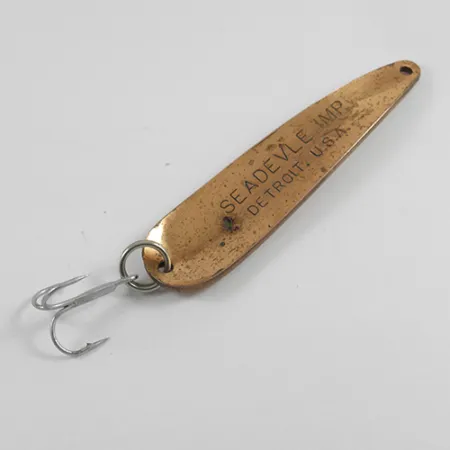 Vintage Eppinger Dardevle Seadevle Imp, 1oz Copper fishing spoon #2426