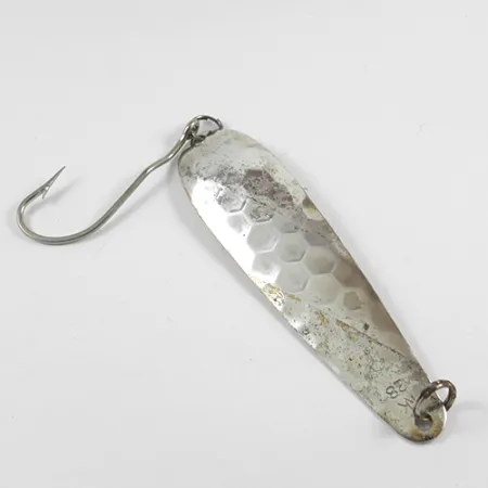 Vintage Len Thompson Northern King 28, 1/2oz Silver (Silver Plated) fishing spoon #2427