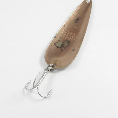 Vintage Etic Toronto Wobbler, 3/5oz Nickel / Copper fishing spoon #2428