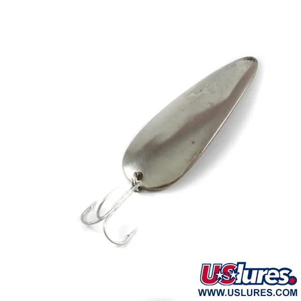 Vintage  Etic Toronto Wobbler, 3/5oz Nickel / Copper fishing spoon #2428