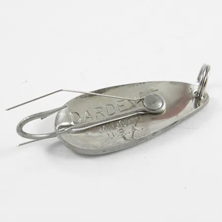 Vintage Eppinger Weedless Dardevle Midget, 3/16oz Herring (Herring) / Nickel fishing spoon #2438