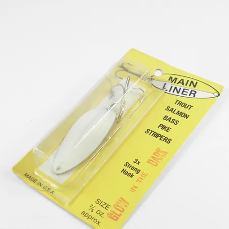 TODDCO Main liner, 2/5oz White / Nickel fishing spoon #2439