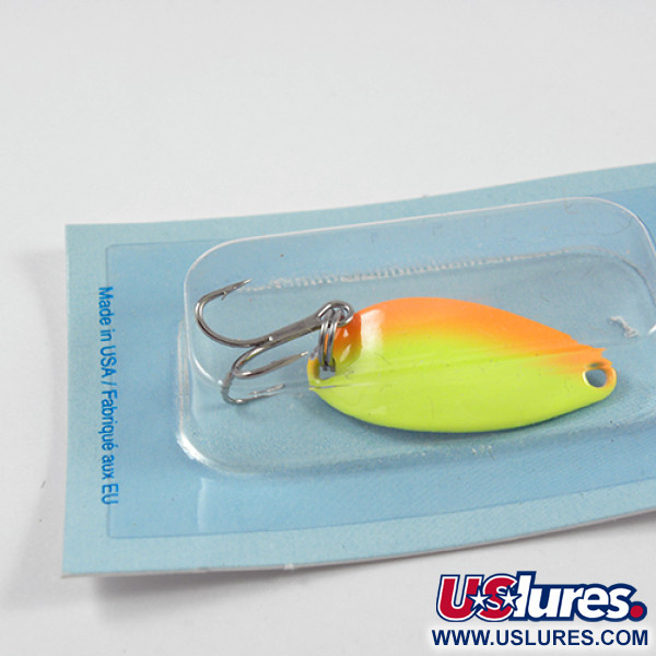  Acme Little Cleo, 1/8oz Yellow / Orange / Nickel fishing spoon #3023