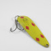 Vintage  Eppinger Dardevle Cop-E-Cat, 3/4oz Five of Diamonds (Yellow / Red / Brass) fishing spoon #2449