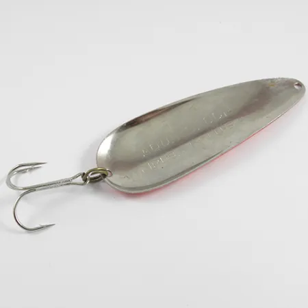 Vintage Nebco Aqua Spoon, 3/4oz Red / Black / Nickel fishing spoon #2459