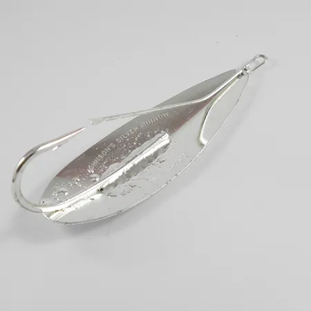Vintage Weedless Johnson Silver Minnow, 1oz Silver fishing spoon #2463