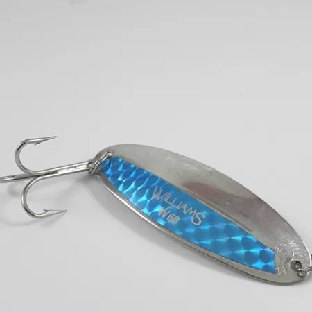 Vintage Williams Wabler W60, 3/4oz Silver / Rainbow Hologram (Silver Plated) fishing spoon #2467