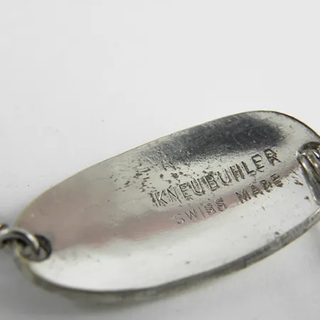 Vintage EGB Kneubuhler Swiss made, 3/16oz Silver / Gold fishing spoon #2502