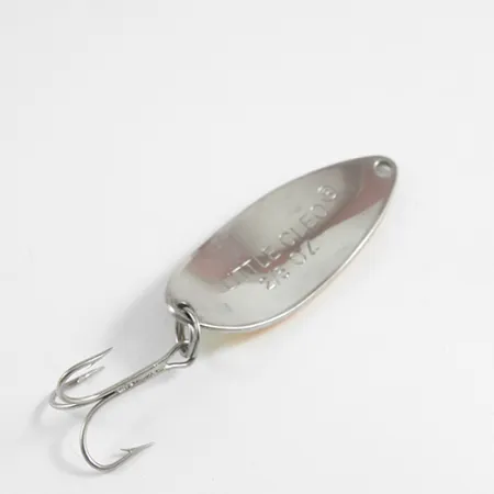 Vintage Acme Little Cleo, 2/5oz Fire Tiger / Nickel fishing spoon #2513