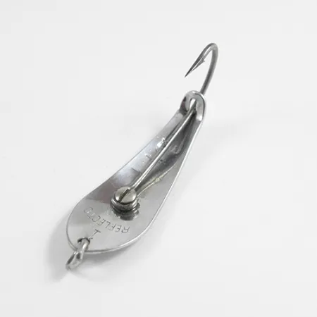 Vintage Luhr Jensen Weedless Reflecto #1, 3/16oz Nickel fishing spoon #2525